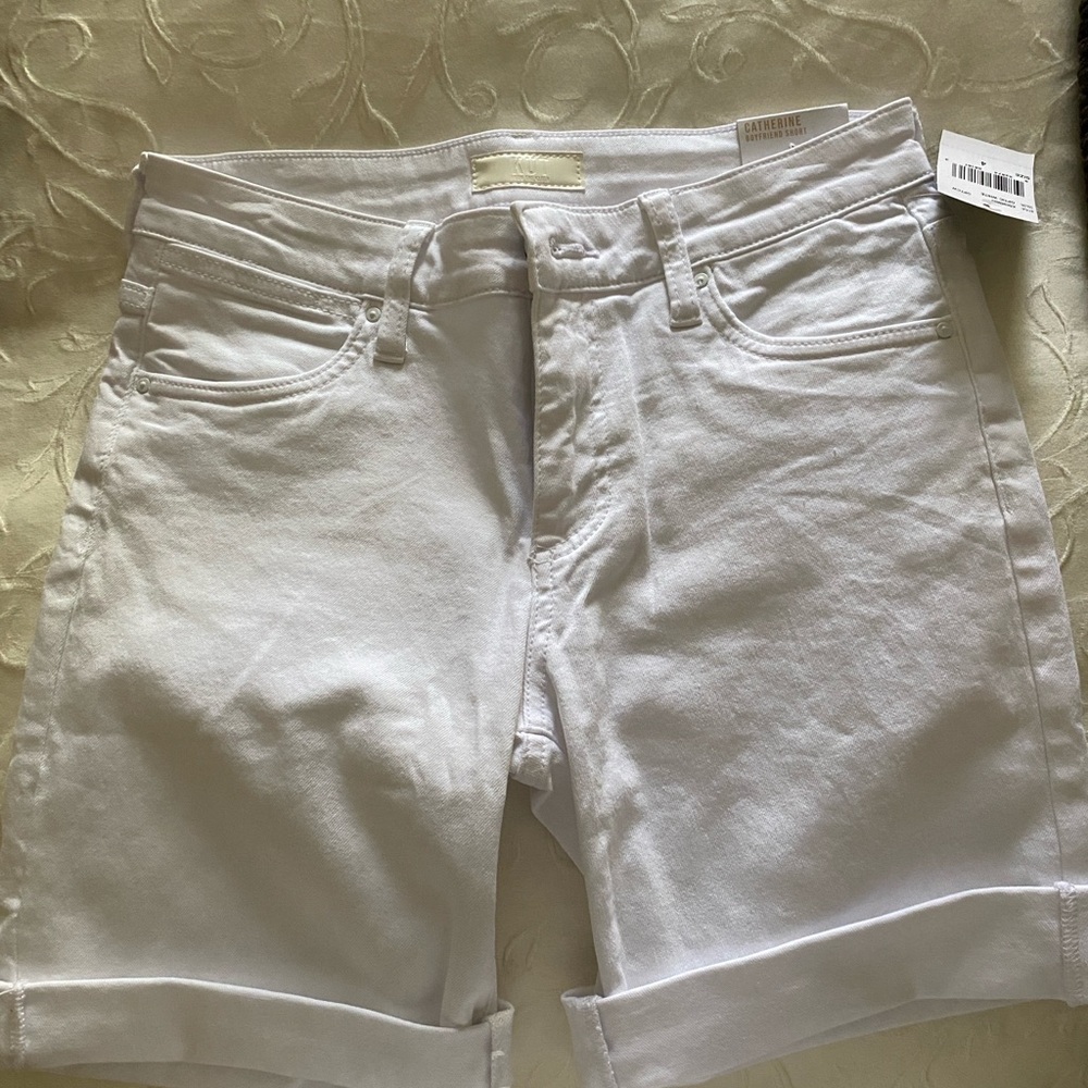 White Denim Shorts